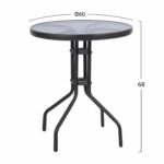 ΣΕΤ ΕΞΩΤ.ΧΩΡΟΥ 3ΤΜΧ LIMA HM21110 ΤΡΑΠΕΖΙ ΜΕ 2 ΠΟΛΥΘΡΟΝΕΣ- ΓΚΡΙ ΧΡΩΜΑ - Image 2