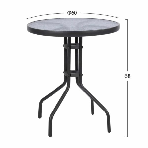 ΣΕΤ ΕΞΩΤ.ΧΩΡΟΥ 3ΤΜΧ LIMA HM21110 ΤΡΑΠΕΖΙ ΜΕ 2 ΠΟΛΥΘΡΟΝΕΣ- ΓΚΡΙ ΧΡΩΜΑ - Image 2