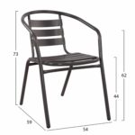 ΣΕΤ ΕΞΩΤ.ΧΩΡΟΥ 3ΤΜΧ LAURA HM21112 ΤΡΑΠΕΖΙ ΗΜΙΚΥΚΛΙΚΟ & 2 ΠΟΛΥΘΡΟΝΕΣ- ΓΚΡΙ - Image 3