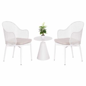 ΣΕΤ LOUNGE 3TMX ΕΞ.ΧΩΡΟΥ OREGO HM21106.02 ΑΛΟΥΜΙΝΙΟ ΣΕ ΛΕΥΚΟ