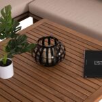 ΣΕΤ ΣΑΛΟΝΙ ΓΩΝΙΑ ΕΞ. ΧΩΡΟΥ 3ΤΜΧ SANJI HM6223 ΞΥΛΟ ΑΚΑΚΙΑΣ-ΑΛΟΥΜΙΝΙΟ-ΣΧΟΙΝΙ - Image 6