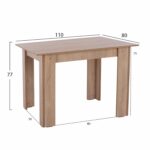 ΣΕΤ ΤΡΑΠΕΖΑΡΙΑΣ 5ΤΜΧ KELVIN HM21116 ΤΡΑΠΕΖΙ ΜΕ ΚΑΡΕΚΛΕΣ ΜΕΤΑΛΛΙΚΕΣ ΜΕ ΥΦΑΣΜΑ - Image 3