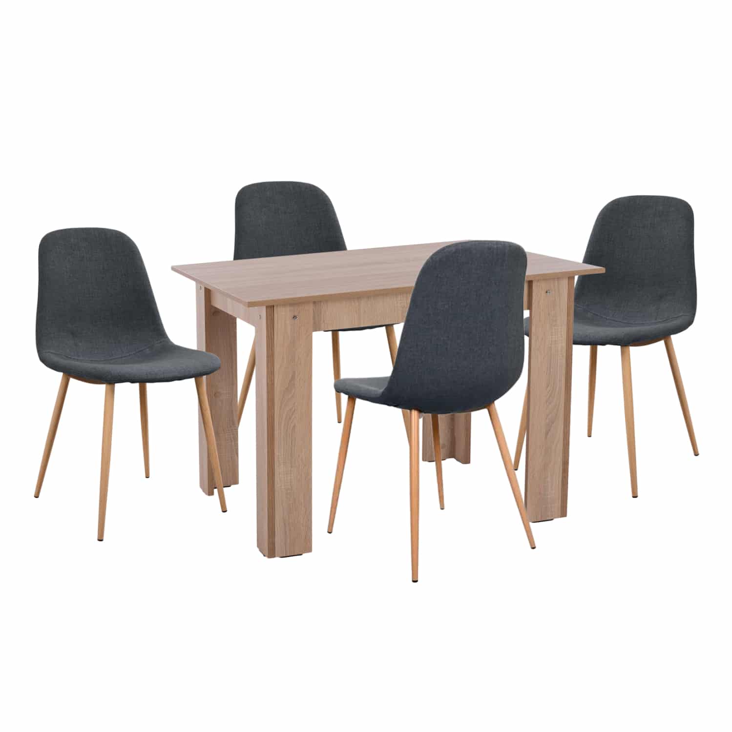 HM21116 ΣΕΤ ΤΡΑΠΕΖΑΡΙΑΣ 5ΤΜΧ KELVIN HM21116 ΤΡΑΠΕΖΙ ΜΕ ΚΑΡΕΚΛΕΣ ΜΕΤΑΛΛΙΚΕΣ ΜΕ ΥΦΑΣΜΑ - Image 1