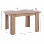 ΣΕΤ ΤΡΑΠΕΖΑΡΙΑΣ 5ΤΜΧ KELVIN HM21117 ΤΡΑΠΕΖΙ ΜΕ ΚΑΡΕΚΛΕΣ ΜΕΤΑΛΛΙΚΕΣ ΜΕ ΥΦΑΣΜΑ - Image 3