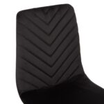 ΣΕΤ ΤΡΑΠΕΖΑΡΙΑΣ ΕΣ.ΧΩΡΟΥ 5ΤΜΧ JAFARU HM11073 ΜΕΤΑΛΛΟ--ΒΕΛΟΥΔΟ ΣΕ ΜΑΥΡΟ - Image 4