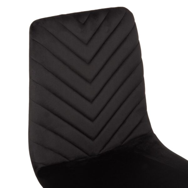 ΣΕΤ ΤΡΑΠΕΖΑΡΙΑΣ ΕΣ.ΧΩΡΟΥ 5ΤΜΧ JAFARU HM11073 ΜΕΤΑΛΛΟ--ΒΕΛΟΥΔΟ ΣΕ ΜΑΥΡΟ - Image 4