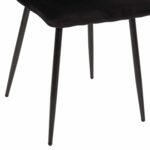 ΣΕΤ ΤΡΑΠΕΖΑΡΙΑΣ ΕΣ.ΧΩΡΟΥ 5ΤΜΧ JAFARU HM11073 ΜΕΤΑΛΛΟ--ΒΕΛΟΥΔΟ ΣΕ ΜΑΥΡΟ - Image 6