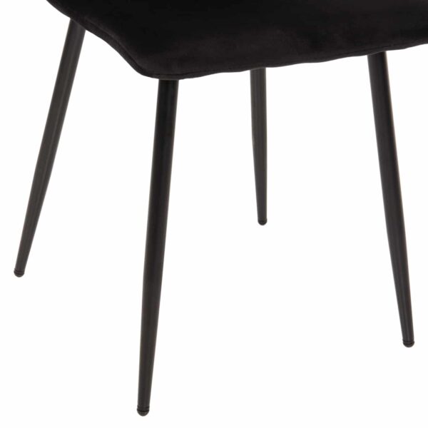 ΣΕΤ ΤΡΑΠΕΖΑΡΙΑΣ ΕΣ.ΧΩΡΟΥ 5ΤΜΧ JAFARU HM11073 ΜΕΤΑΛΛΟ--ΒΕΛΟΥΔΟ ΣΕ ΜΑΥΡΟ - Image 6