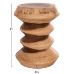 ΣΚΑΜΠΟ ΚΥΛΙΝΔΡΙΚΟ BELLOWS HM18235.11 ΜΑΣΙΦ ΞΥΛΟ SUAR ΦΥΣΙΚΟ Φ35x45Υεκ. - Image 2