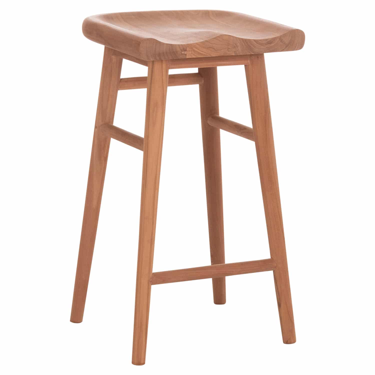 HM18108 ΣΚΑΜΠΟ ΜΠΑΡ BOLMAR HM18108 ΞΥΛΟ ΤΕΑΚ ΣΕ ΦΥΣΙΚΟ 40.5x44x74Υεκ. - Image 1