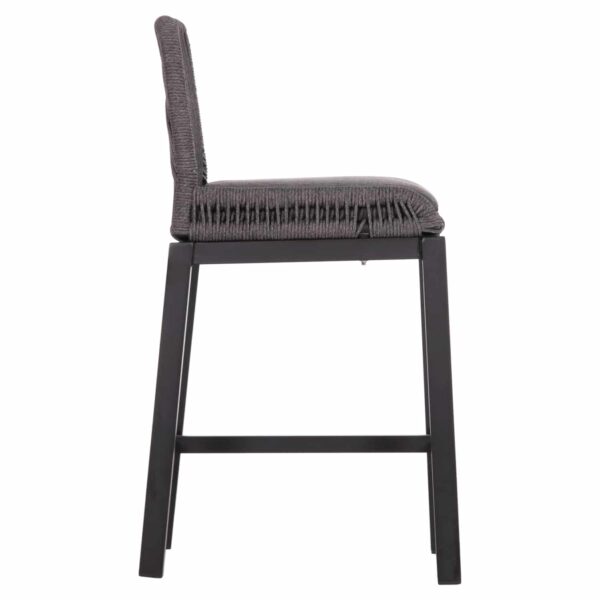ΣΚΑΜΠΟ ΜΠΑΡ ΜΕΣ.ΥΨΟΥΣ HOWARD HM5791.23 ΜΑΥΡΟ ΑΛΟΥΜΙΝΙΟ--ΓΚΡΙ ΣΧΟΙΝΙ 47,5x55x94,5Υεκ. - Image 4
