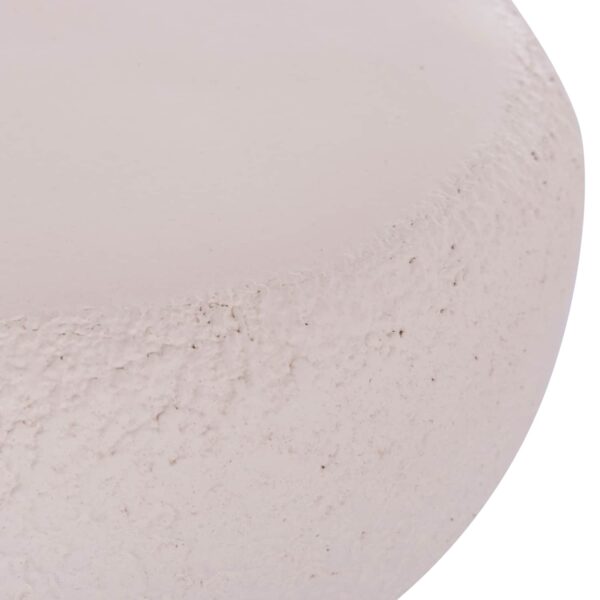 ΣΚΑΜΠΟ ΣΤΡΟΓΓΥΛΟ INTERON HM18171.02 FIBER CEMENT ΣΕ ΛΕΥΚΟ--Φ34x39Υεκ. - Image 6