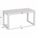 ΤΡΑΠΕΖΑΚΙ ΞΑΠΛΩΣΤΡΑΣ SENTRY HM6275.01 ΑΛΟΥΜΙΝΙΟ ΣΕ ΛΕΥΚΟ 87x43,5x45Υεκ. - Image 2