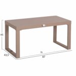 ΤΡΑΠΕΖΑΚΙ ΞΑΠΛΩΣΤΡΑΣ SENTRY HM6275.04 ΑΛΟΥΜΙΝΙΟ ΣΕ ΚΑΠΟΥΤΣΙΝΟ 87x43,5x45Υεκ. - Image 2