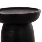 ΤΡΑΠΕΖΙ ΒΟΗΘΗΤΙΚΟ LOKI HM9899.12 ΜΑΣΙΦ ΞΥΛΟ SUAR ΣΕ ΜΑΥΡΟ Φ30x50Υεκ. - Image 5
