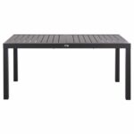 ΤΡΑΠΕΖΙ ΕΠΕΚΤΕΙΝΟΜΕΝΟ KRUM HM6277.03 ΑΛΟΥΜΙΝΙΟ ΣΚΟΥΡΟ ΓΚΡΙ 160-240x90x73Υεκ. - Image 3