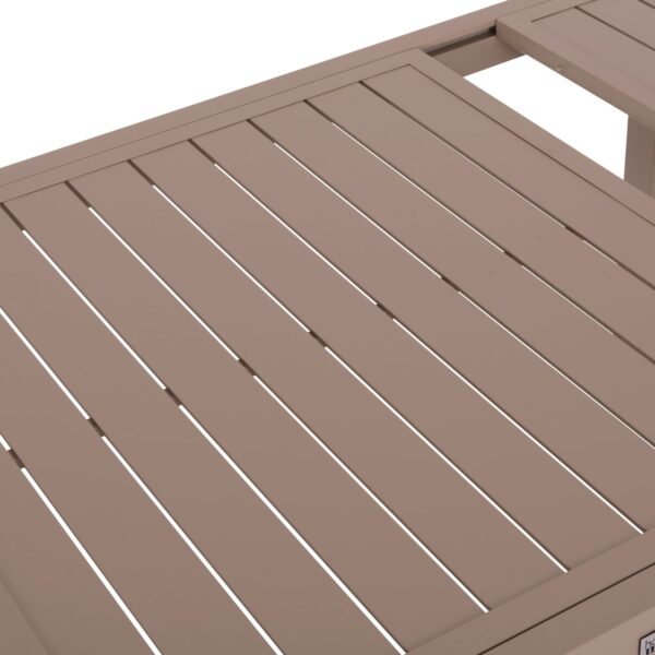 ΤΡΑΠΕΖΙ ΕΠΕΚΤΕΙΝΟΜΕΝΟ KRUM HM6277.04 ΑΛΟΥΜΙΝΙΟ ΚΑΠΟΥΤΣΙΝΟ 160-240x90x73Υεκ. - Image 5