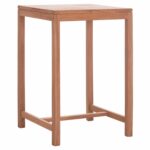 ΤΡΑΠΕΖΙ ΜΠΑΡ ΤΕΤΡΑΓΩΝΟ PRESSCOT HM18113 ΞΥΛΟ TEAK ΣΕ ΦΥΣΙΚΟ 70x70x105Υεκ. - Image 4