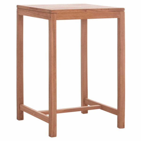 ΤΡΑΠΕΖΙ ΜΠΑΡ ΤΕΤΡΑΓΩΝΟ PRESSCOT HM18113 ΞΥΛΟ TEAK ΣΕ ΦΥΣΙΚΟ 70x70x105Υεκ. - Image 4