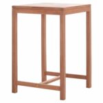 ΤΡΑΠΕΖΙ ΜΠΑΡ ΤΕΤΡΑΓΩΝΟ PRESSCOT HM18113 ΞΥΛΟ TEAK ΣΕ ΦΥΣΙΚΟ 70x70x105Υεκ. - Image 5