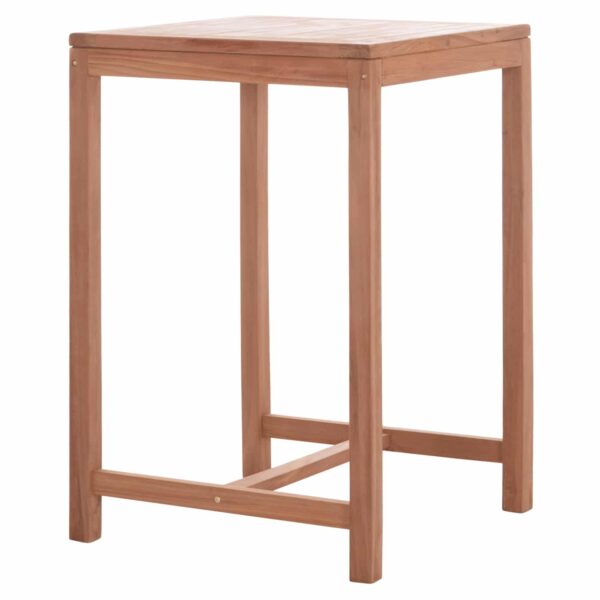 ΤΡΑΠΕΖΙ ΜΠΑΡ ΤΕΤΡΑΓΩΝΟ PRESSCOT HM18113 ΞΥΛΟ TEAK ΣΕ ΦΥΣΙΚΟ 70x70x105Υεκ. - Image 5