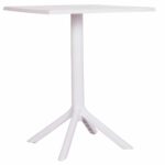 ΤΡΑΠΕΖΙ ΠΟΛΥΠΡΟΠΥΛΕΝΙΟΥ ΤΕΤΡΑΓΩΝΟ TERRIN HM6125.11 ΛΕΥΚΟ 60x60x75Υεκ. - Image 5