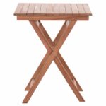 ΤΡΑΠΕΖΙ ΣΚΗΝΟΘΕΤΗ ΤΕΤΡΑΓΩΝΟ HEIDEL HM18121 ΞΥΛΟ TEAK--ΦΥΣΙΚΟ 60x60x75Υεκ. - Image 3