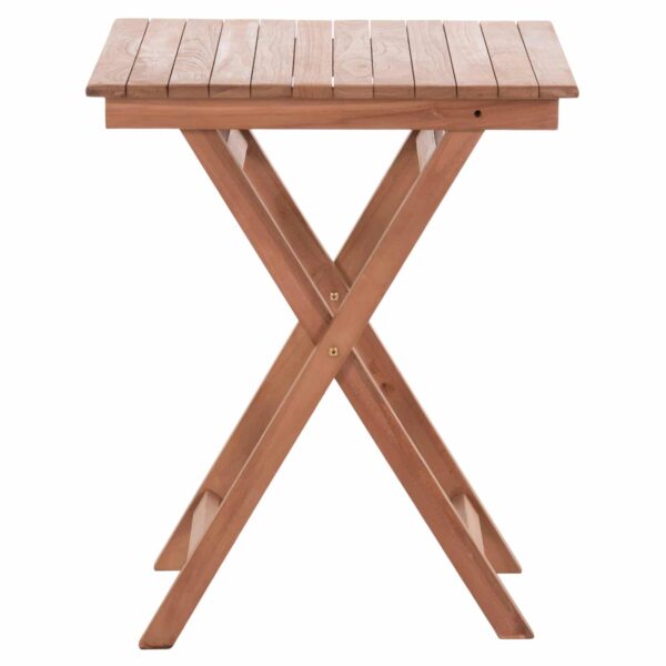 ΤΡΑΠΕΖΙ ΣΚΗΝΟΘΕΤΗ ΤΕΤΡΑΓΩΝΟ HEIDEL HM18121 ΞΥΛΟ TEAK--ΦΥΣΙΚΟ 60x60x75Υεκ. - Image 3