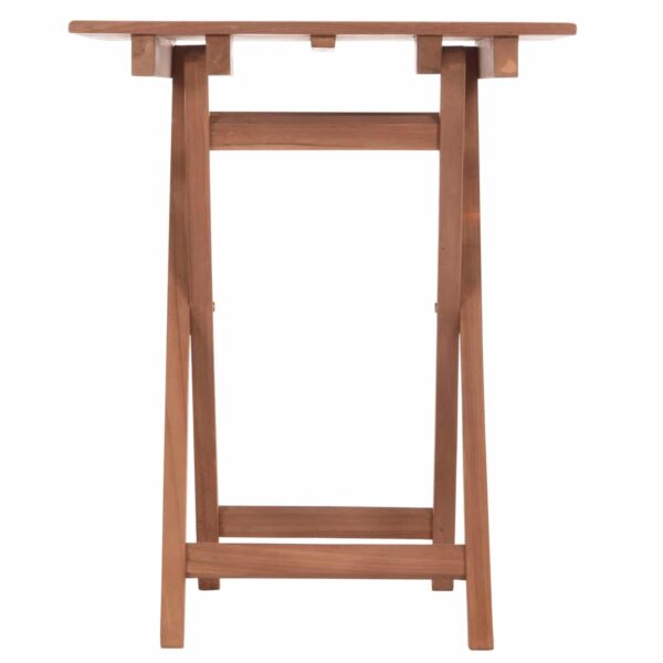 ΤΡΑΠΕΖΙ ΣΚΗΝΟΘΕΤΗ ΤΕΤΡΑΓΩΝΟ HEIDEL HM18121 ΞΥΛΟ TEAK--ΦΥΣΙΚΟ 60x60x75Υεκ. - Image 5