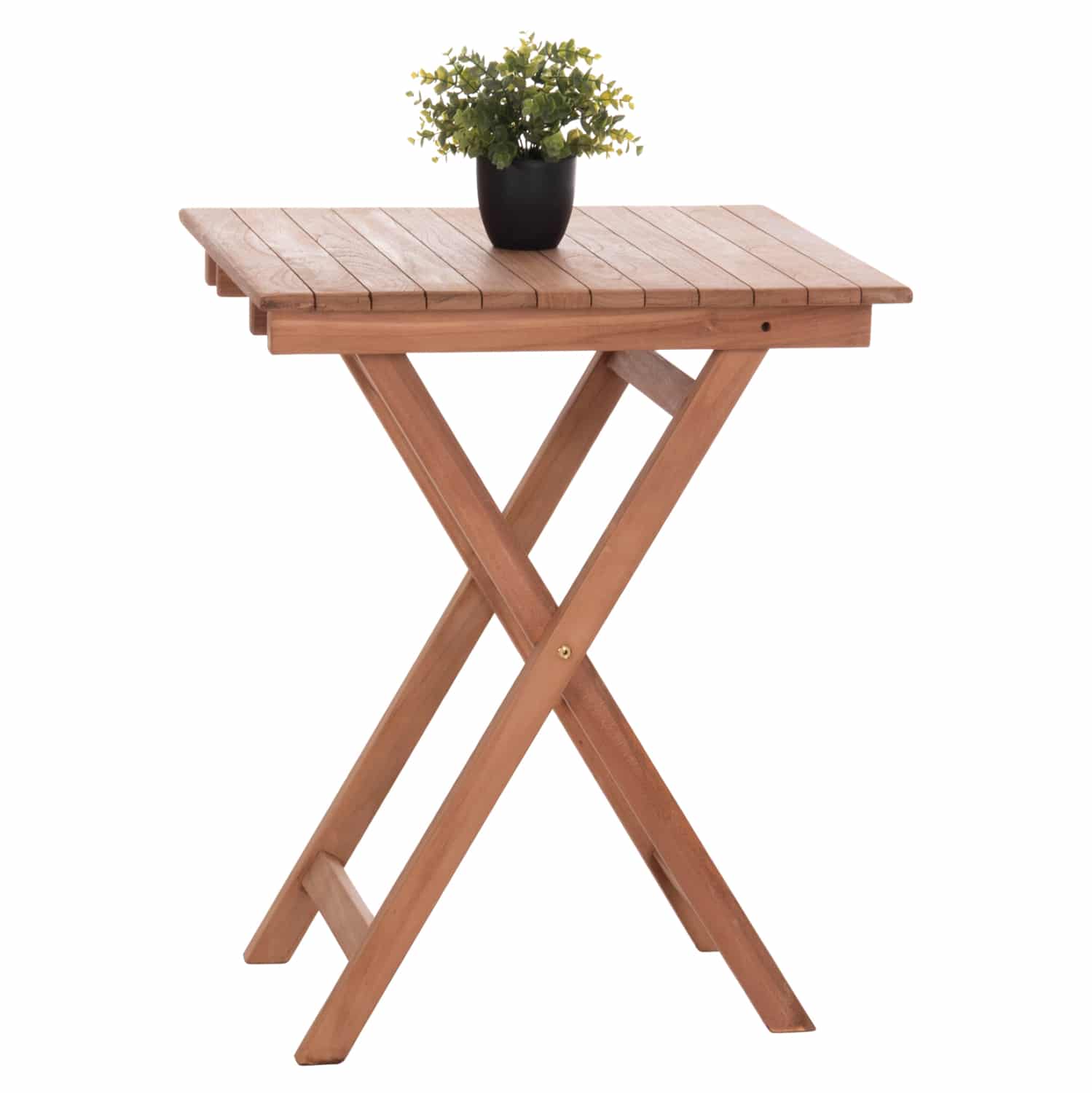 HM18121 ΤΡΑΠΕΖΙ ΣΚΗΝΟΘΕΤΗ ΤΕΤΡΑΓΩΝΟ HEIDEL HM18121 ΞΥΛΟ TEAK--ΦΥΣΙΚΟ 60x60x75Υεκ. - Image 1