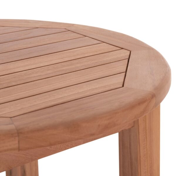 ΤΡΑΠΕΖΙ/ΣΤΑΝΤ ΜΠΑΡ ΣΤΡΟΓΓΥΛΟ PRESSCOT HM18114 ΞΥΛΟ TEAK--ΦΥΣΙΚΟ Φ60x105Υεκ. - Image 6