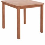 ΤΡΑΠΕΖΙ ΤΕΤΡΑΓΩΝΟ PRESSCOT HM18122 ΞΥΛΟ TEAK--ΦΥΣΙΚΟ 80x80x76Υεκ. - Image 5