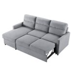 TUCAN ΚΑΝΑΠΕΣ ΚΡΕΒΑΤΙ ΓΩΝΙΑ ΑΝΑΣΤΡΕΨΙΜΗ ΓΚΡΙ 213x148x93 01-2093 - Image 2