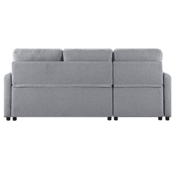 TUCAN ΚΑΝΑΠΕΣ ΚΡΕΒΑΤΙ ΓΩΝΙΑ ΑΝΑΣΤΡΕΨΙΜΗ ΓΚΡΙ 213x148x93 01-2093 - Image 4