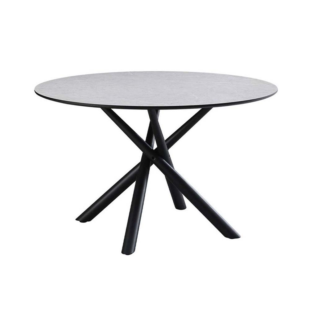 02-0587-kODHf-first-_1 VOTSALO ΤΡΑΠΕΖΙ STONE ΓΚΡΙ 120x120x75 02-0587 - Image 1