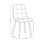 NATURE ΚΑΡΕΚΛΑ ΓΚΡΙ ΣΚΟΥΡΟ 46x56.5x87.5 03-0860 - Image 5