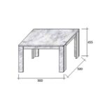 MAGNUM 90 COFFEE TABLE SONOMA 90x50x45.5 04-0474 - Image 3