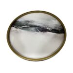 WILD COFFEE TABLE ΜΑΥΡΟ ΜΕ PATTERN ΜΑΥΡΟ 60x60x45 04-0641 - Image 2