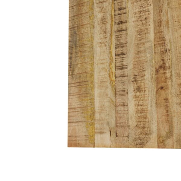 QUADRO COFFEE TABLE SET 3ΤΕΜ ΦΥΣΙΚΟ ROUGH ΜΑΥΡΟ 110x60x45 04-0955 - Image 2