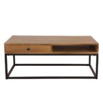 CASSETTO COFFEE TABLE 1ΣΥΡΤΑΡΙ ΚΑΡΥΔΙ ΜΑΥΡΟ 100x60x40 04-0960 - Image 3