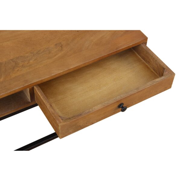 CASSETTO COFFEE TABLE 1ΣΥΡΤΑΡΙ ΚΑΡΥΔΙ ΜΑΥΡΟ 100x60x40 04-0960 - Image 5