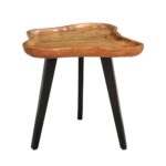 FLOW SIDE TABLE ΦΥΣΙΚΟ ΜΑΥΡΟ 60x56x51 04-1029