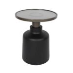 BOW SIDE TABLE ΜΑΥΡΟ BRONZE 45x45x55 04-1130