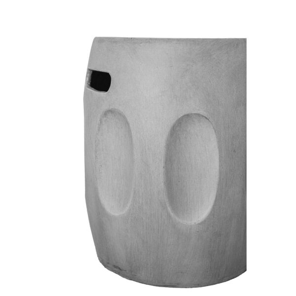 AFRICA SIDE TABLE ΓΚΡΙ 38x38x46.5 04-1216 - Image 3