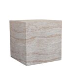 LITHOS SQUARE SIDE TABLE BEIGE 55.5x55.5x57 04-1222