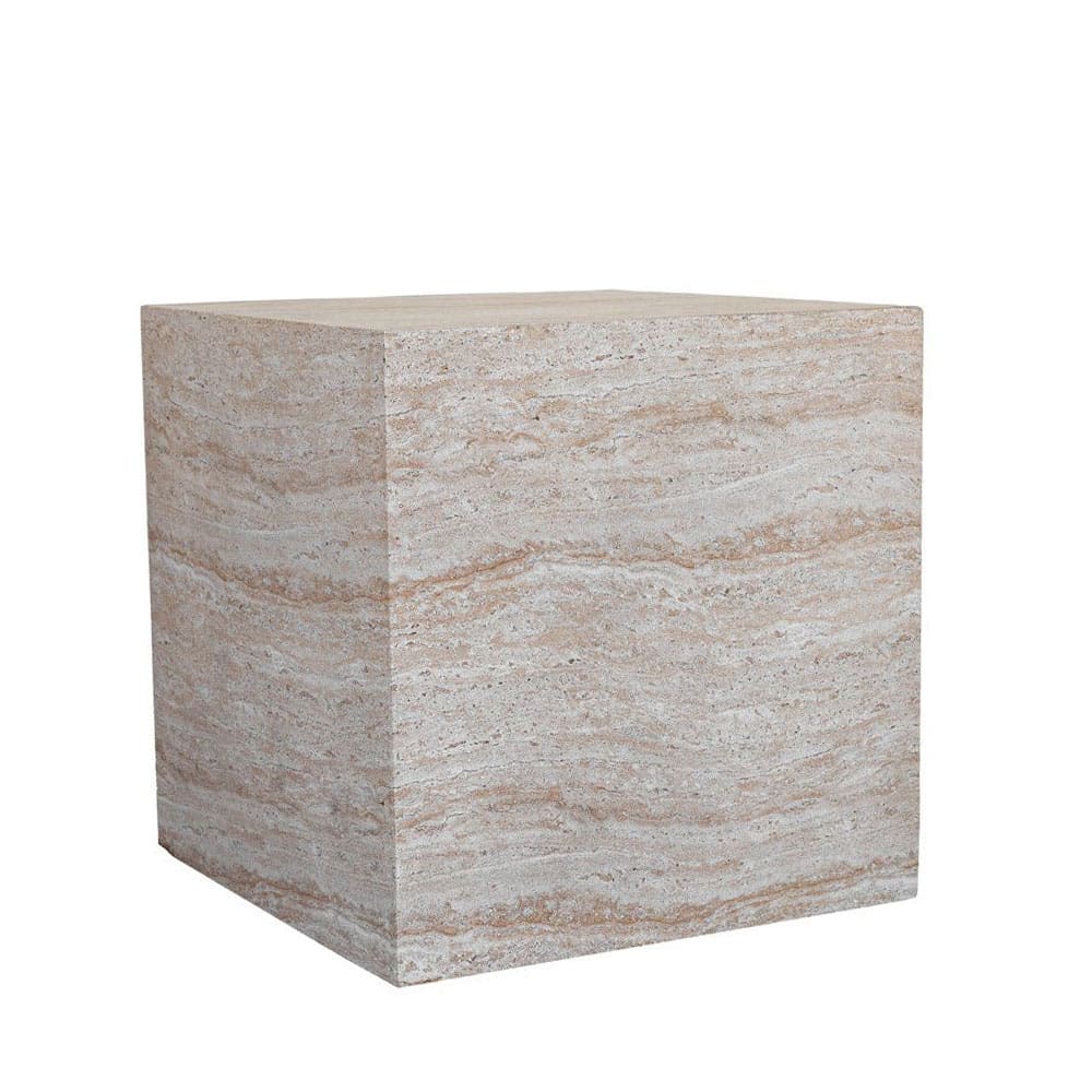 04-1222-12UQq-first-_1 LITHOS SQUARE SIDE TABLE BEIGE 55.5x55.5x57 04-1222 - Image 1