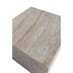 LITHOS SQUARE SIDE TABLE BEIGE 55.5x55.5x57 04-1222 - Image 3