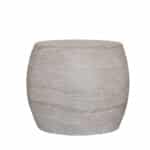 LITHOS OVAL SIDE TABLE BEIGE 62x43x52.5 04-1223 - Image 2