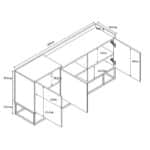 HILTON ΜΠΟΥΦΕΣ SONOMA DECAPE 160x39.5x80 05-0457 - Image 5