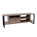 SPACE TV STAND 2ΡΑΦΙΑ 1ΣΥΡΤΑΡΙ SONOMA ΜΑΥΡΟ 120x35x45 05-0542